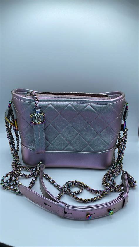 chanel iridescent lambskin gabrielle clutch bag with chain|CHANEL Iridescent Lambskin Calfskin Quilted Small Gabrielle .